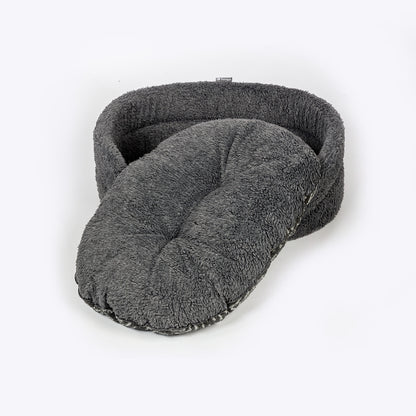 Fleece charcoal slumber bed
