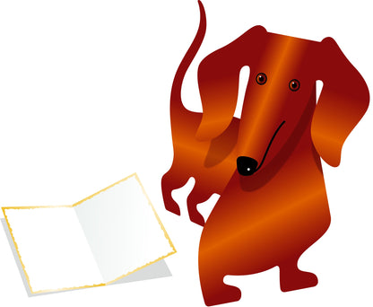 3D card - Dachshund