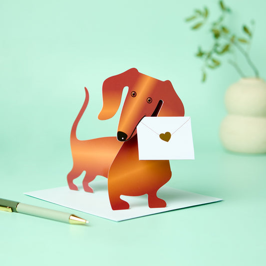 3D card - Dachshund