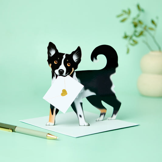 3D card - Border Collie