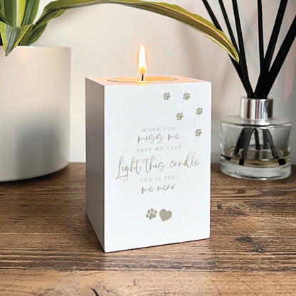 Pet memory tealight holder
