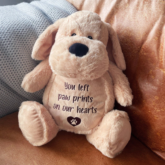 Paw prints comfort teddy